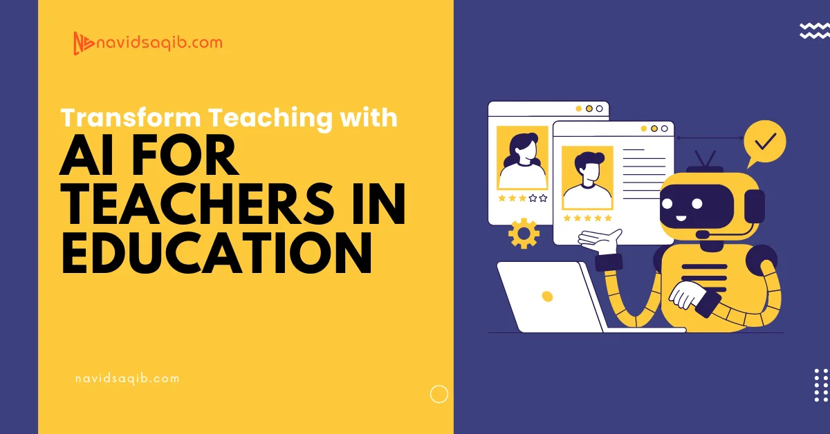 AI for Teachers in Education