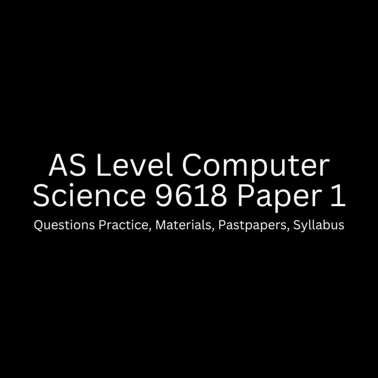 9618 Paper 1 Questions Practice